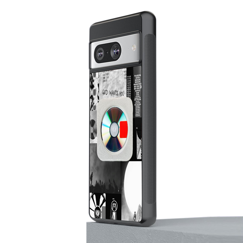 yeezus back phone cover | glass case for Google Pixel 8