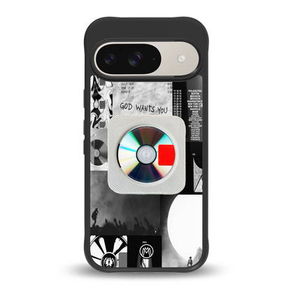 yeezus back phone cover | glass case for google pixel 9