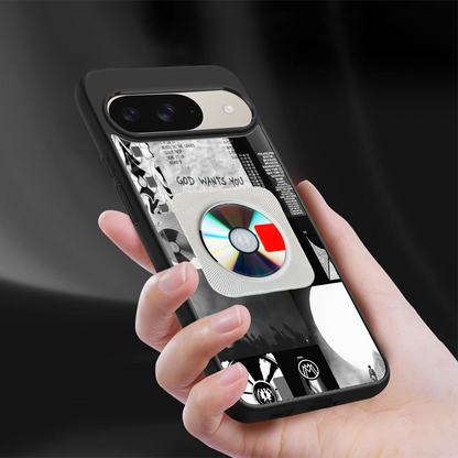 yeezus back phone cover | glass case for google pixel 9
