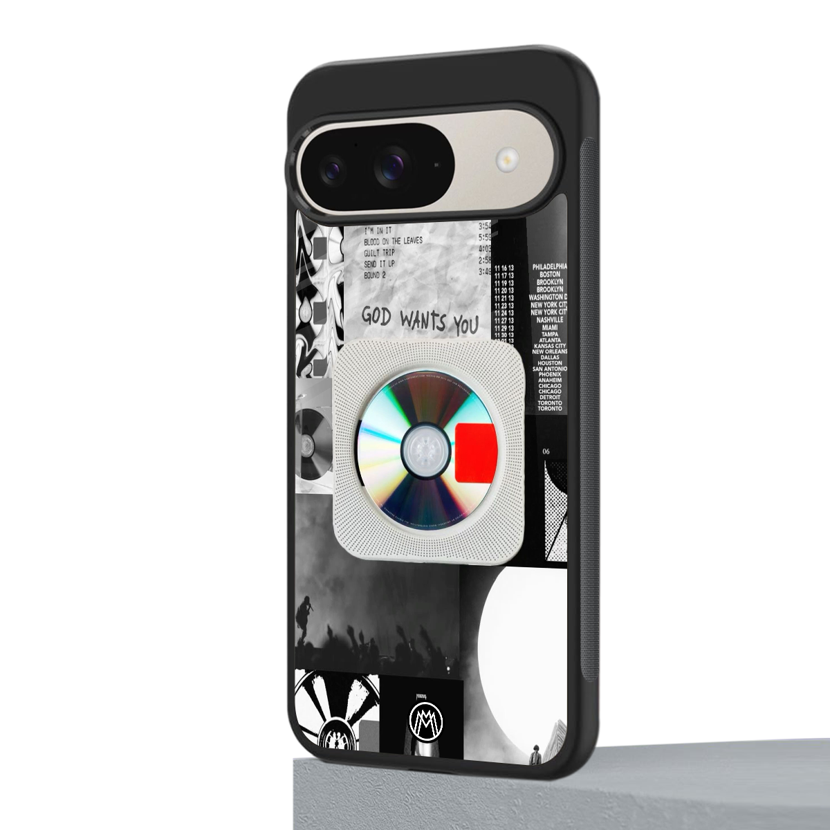 yeezus back phone cover | glass case for google pixel 9