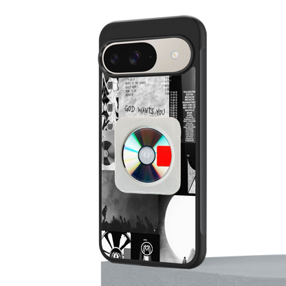 yeezus back phone cover | glass case for google pixel 9