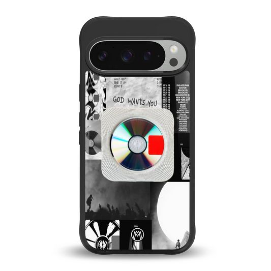 yeezus back phone cover | glass case for google pixel 9 pro xl