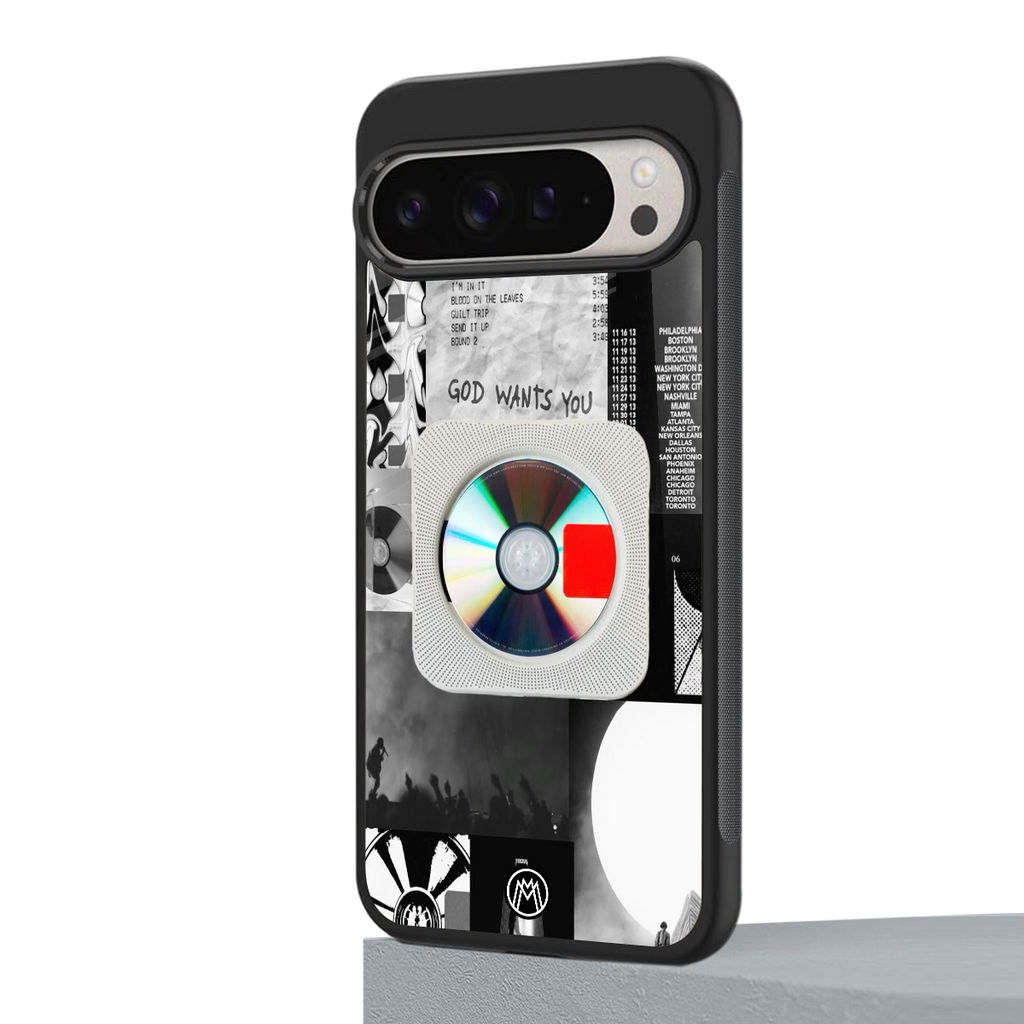 yeezus back phone cover | glass case for google pixel 9 pro