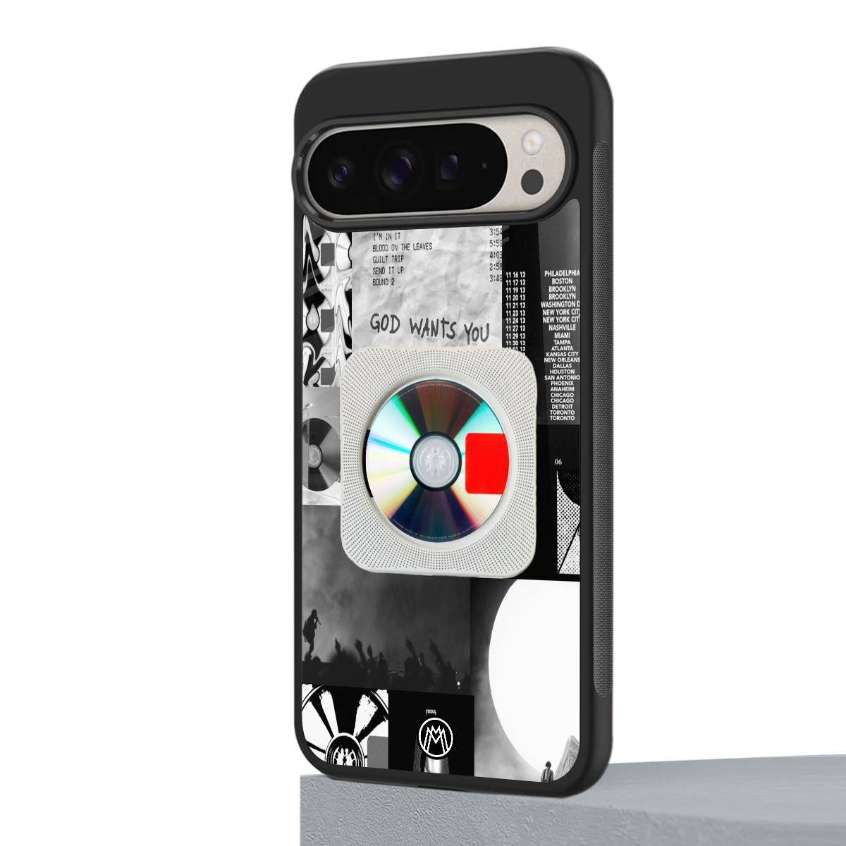 yeezus back phone cover | glass case for google pixel 9 pro xl