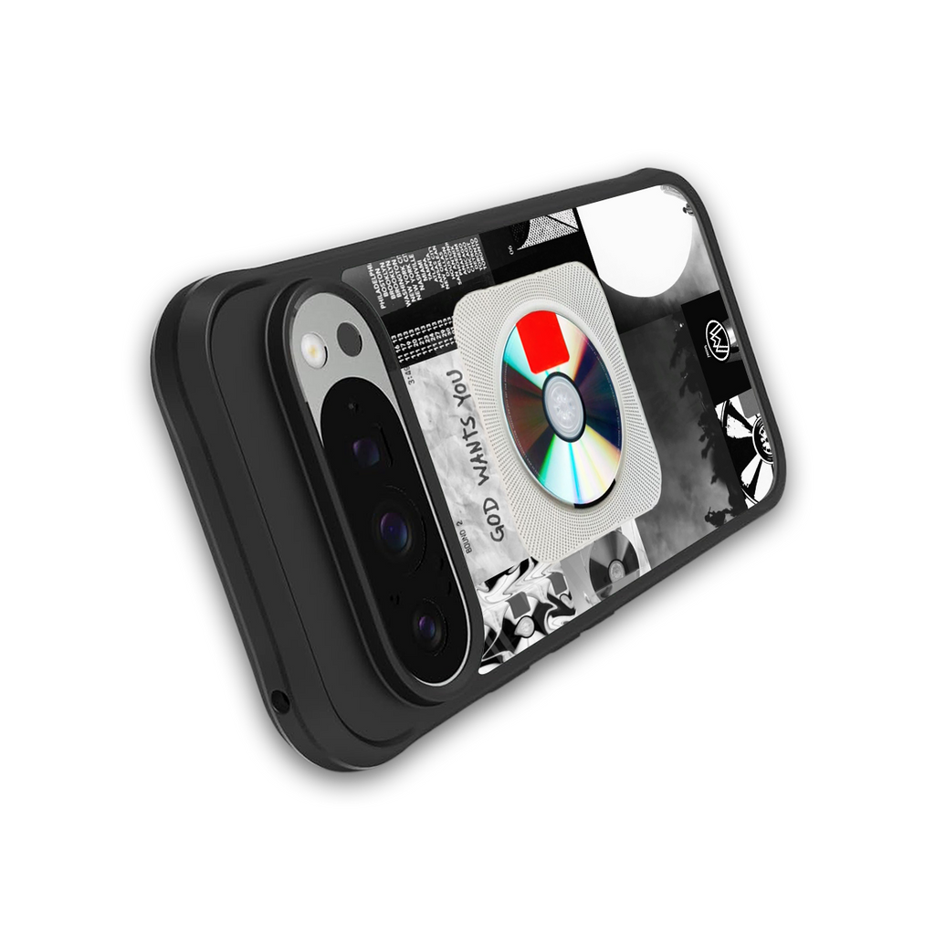 yeezus back phone cover | glass case for google pixel 9 pro xl