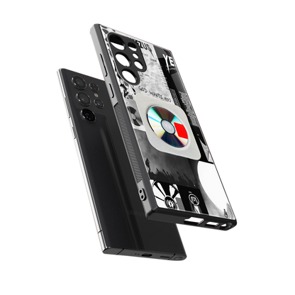 yeezus back phone cover | glass case for samsung galaxy s24 ultra