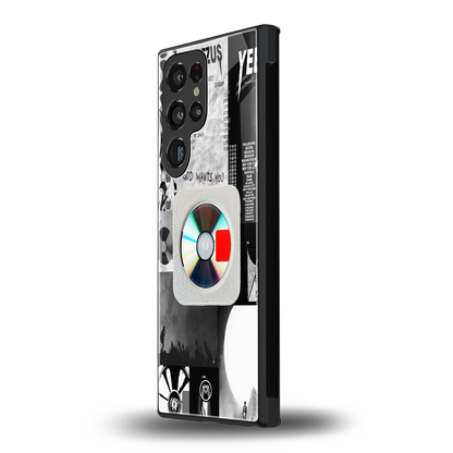 yeezus back phone cover | glass case for samsung galaxy s23 ultra