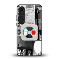 yeezus back phone cover | glass case for samsung galaxy s23 plus