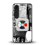 yeezus back phone cover | glass case for samsung galaxy s24 fe