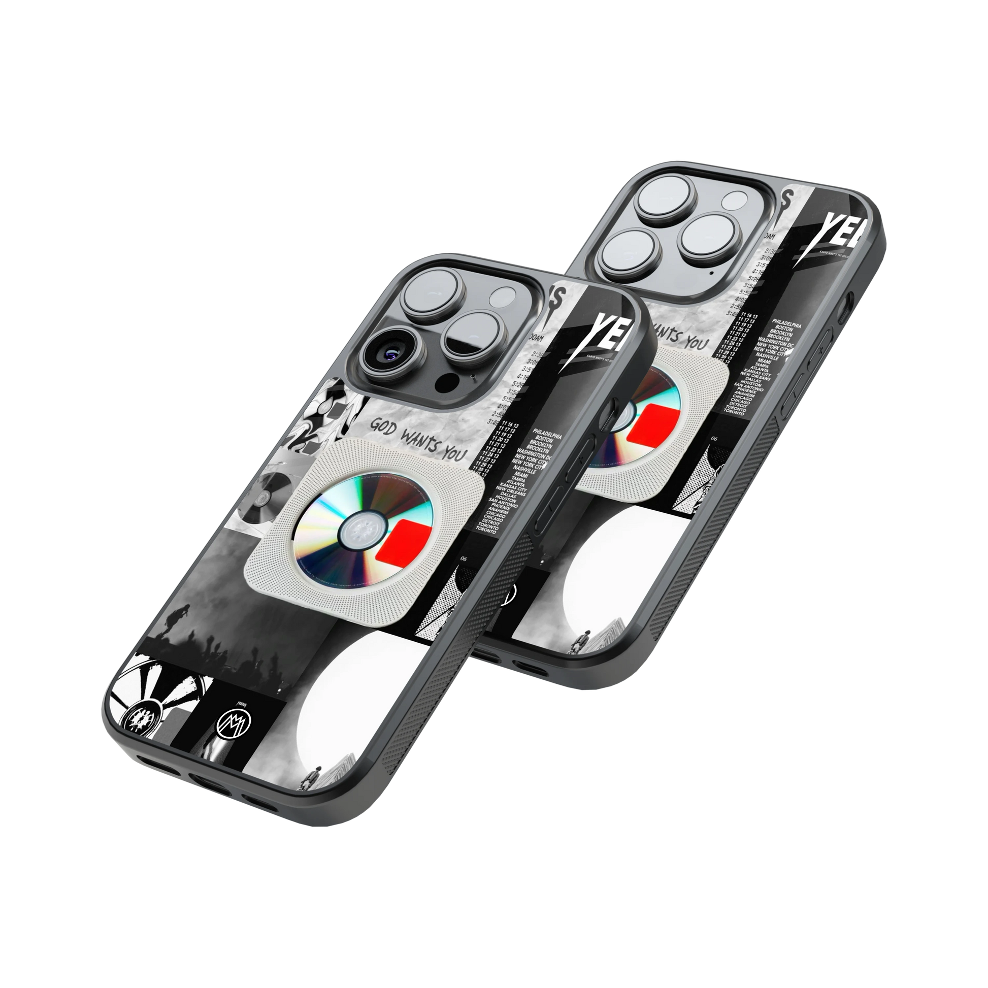 Protective Glass Back Phone Case Compatible with iPhone, Samsung, OnePlus, Pixel & More