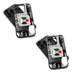 Trendy Glass Back Mobile Case for iPhone, Samsung, Redmi, OnePlus, Google Pixel, Motorola