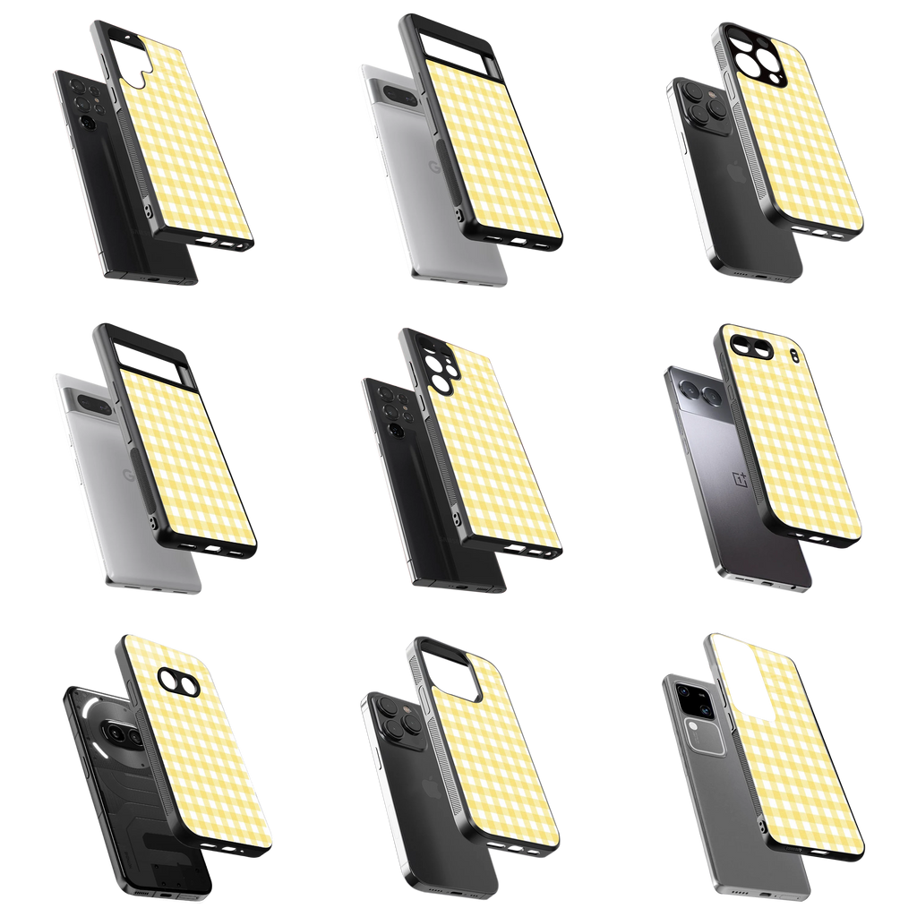 Durable Glass Back Mobile Case for iPhone, Samsung, OnePlus, Google Pixel, Redmi, Vivo, Oppo