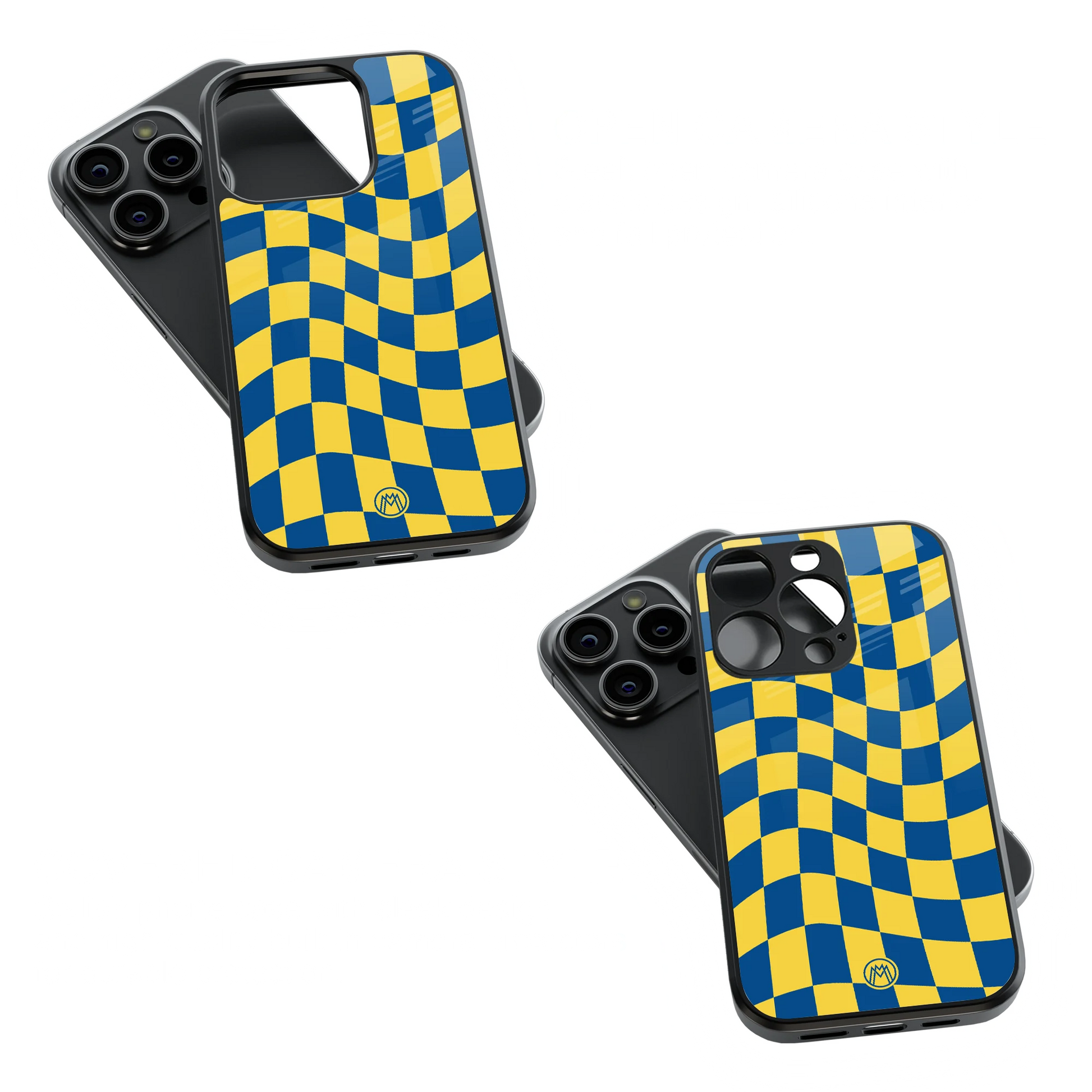 Trendy Glass Back Mobile Case for iPhone, Samsung, Redmi, OnePlus, Google Pixel, Motorola