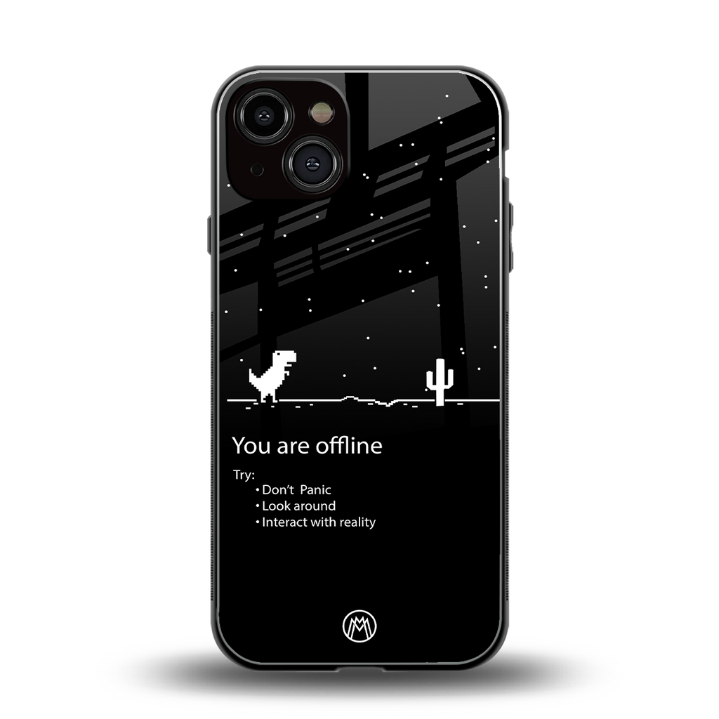 you are offline back phone cover | glass case for iphone 13