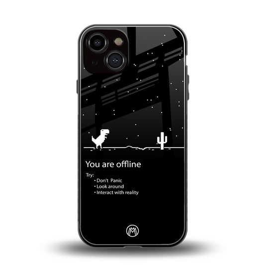you are offline back phone cover | glass case for iphone 13