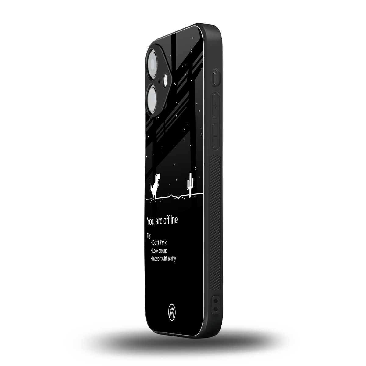 you are offline back phone cover | glass case for iphone 16