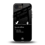 you are offline back phone cover | glass case for iphone 16e