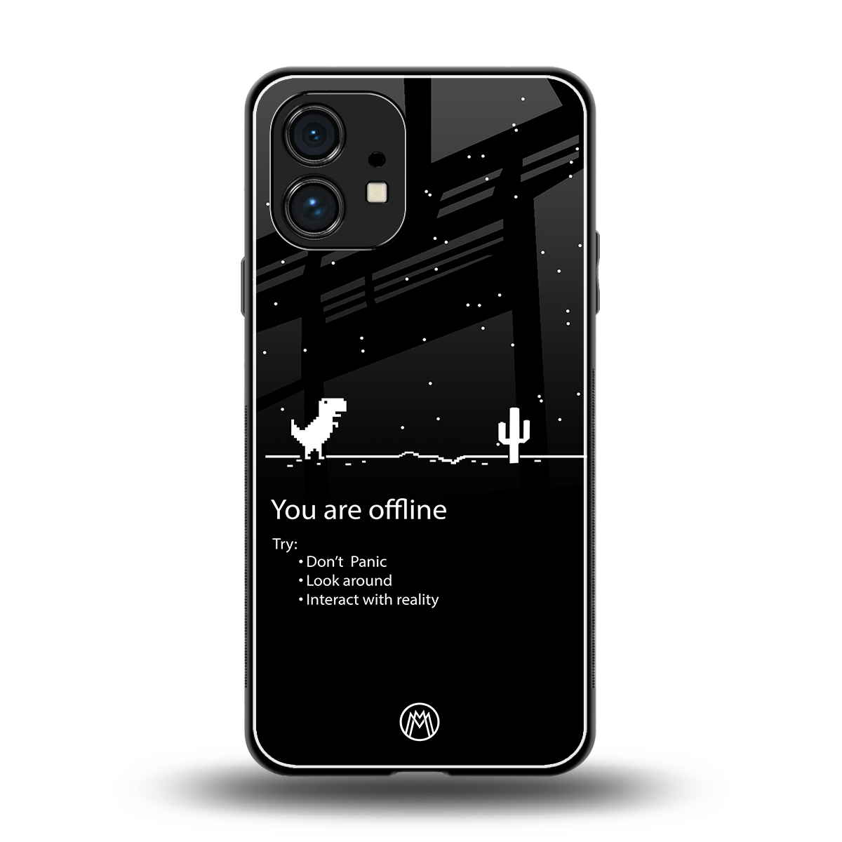 you are offline back phone cover | glass case for nothing phone 1