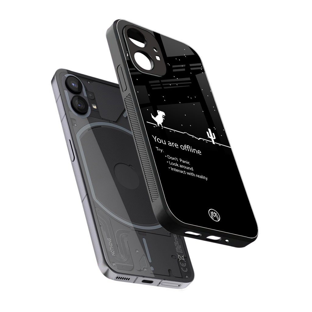 you are offline back phone cover | glass case for nothing phone 1