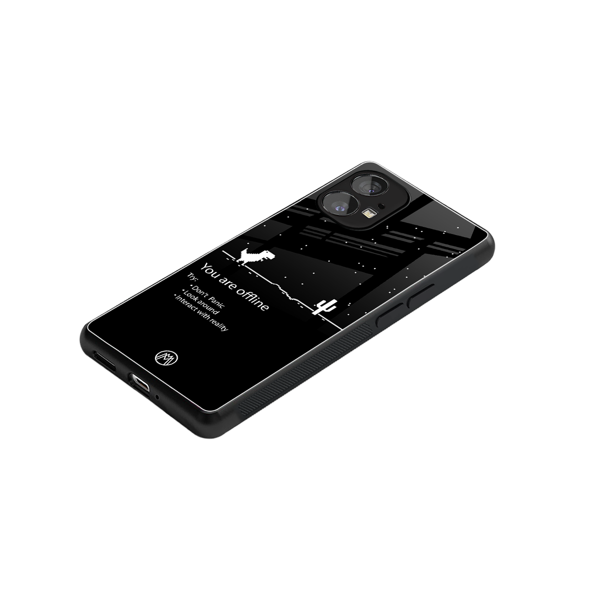 you are offline back phone cover | glass case for nothing phone 1
