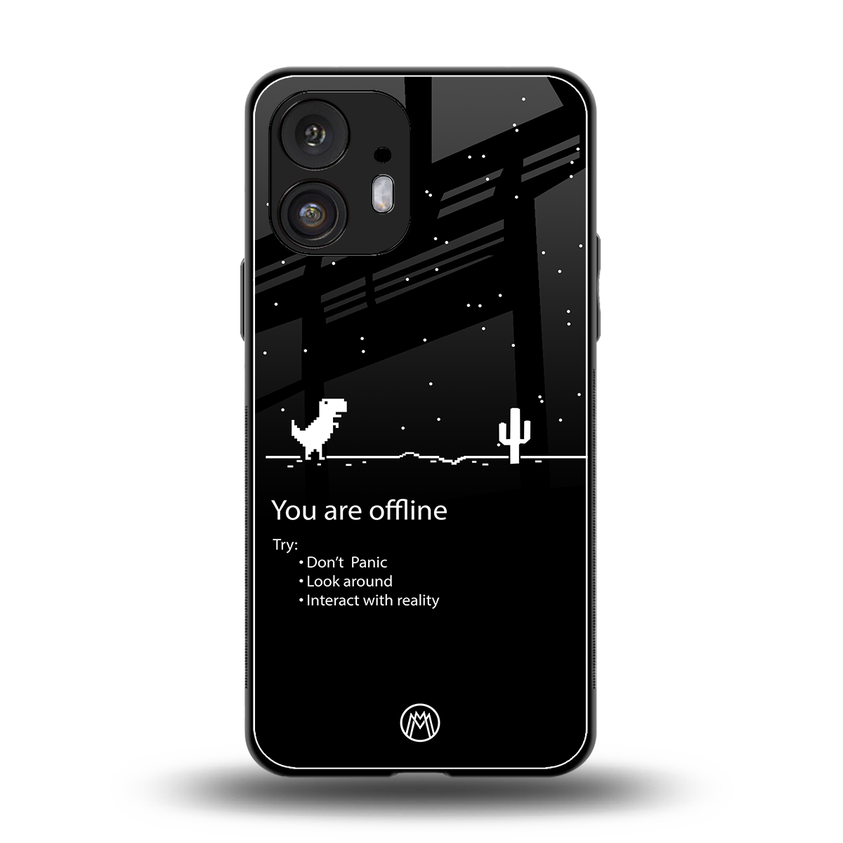 you are offline back phone cover | glass case for nothing phone 2