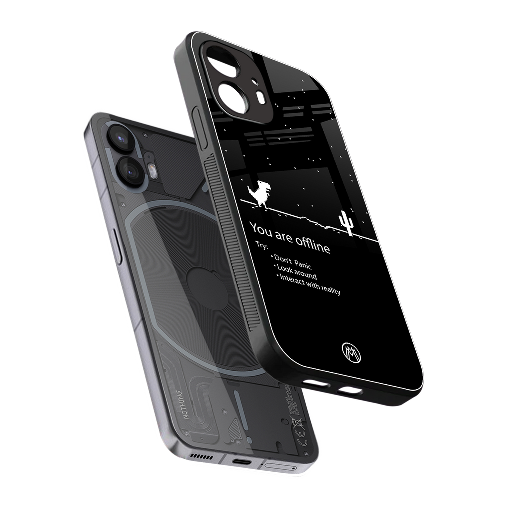 you are offline back phone cover | glass case for nothing phone 2
