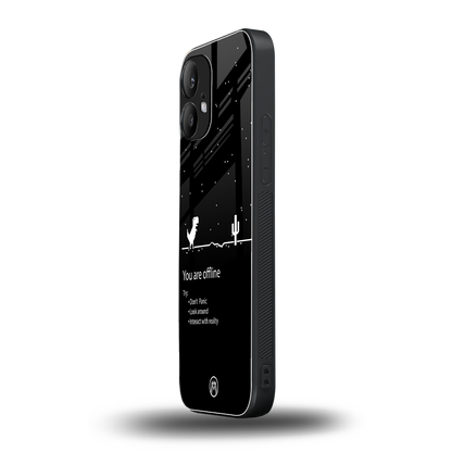 you are offline back phone cover | glass case for nothing phone 2