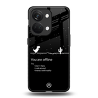 you are offline back phone cover | glass case for oneplus nord 3