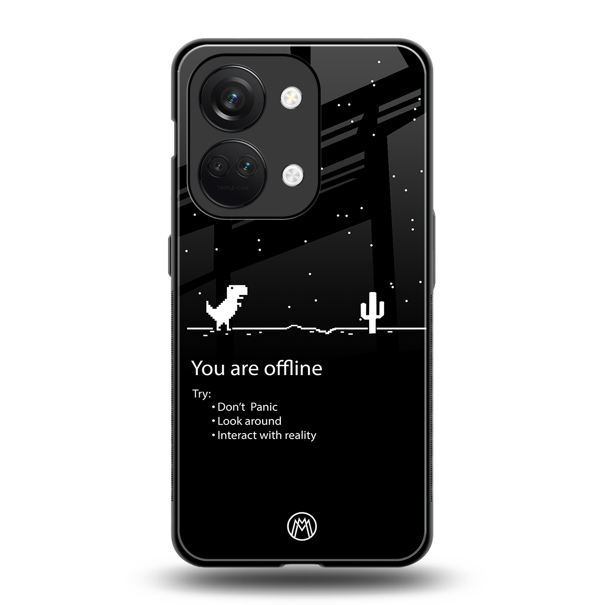 you are offline back phone cover | glass case for oneplus nord 3