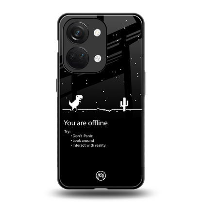 you are offline back phone cover | glass case for oneplus nord 3