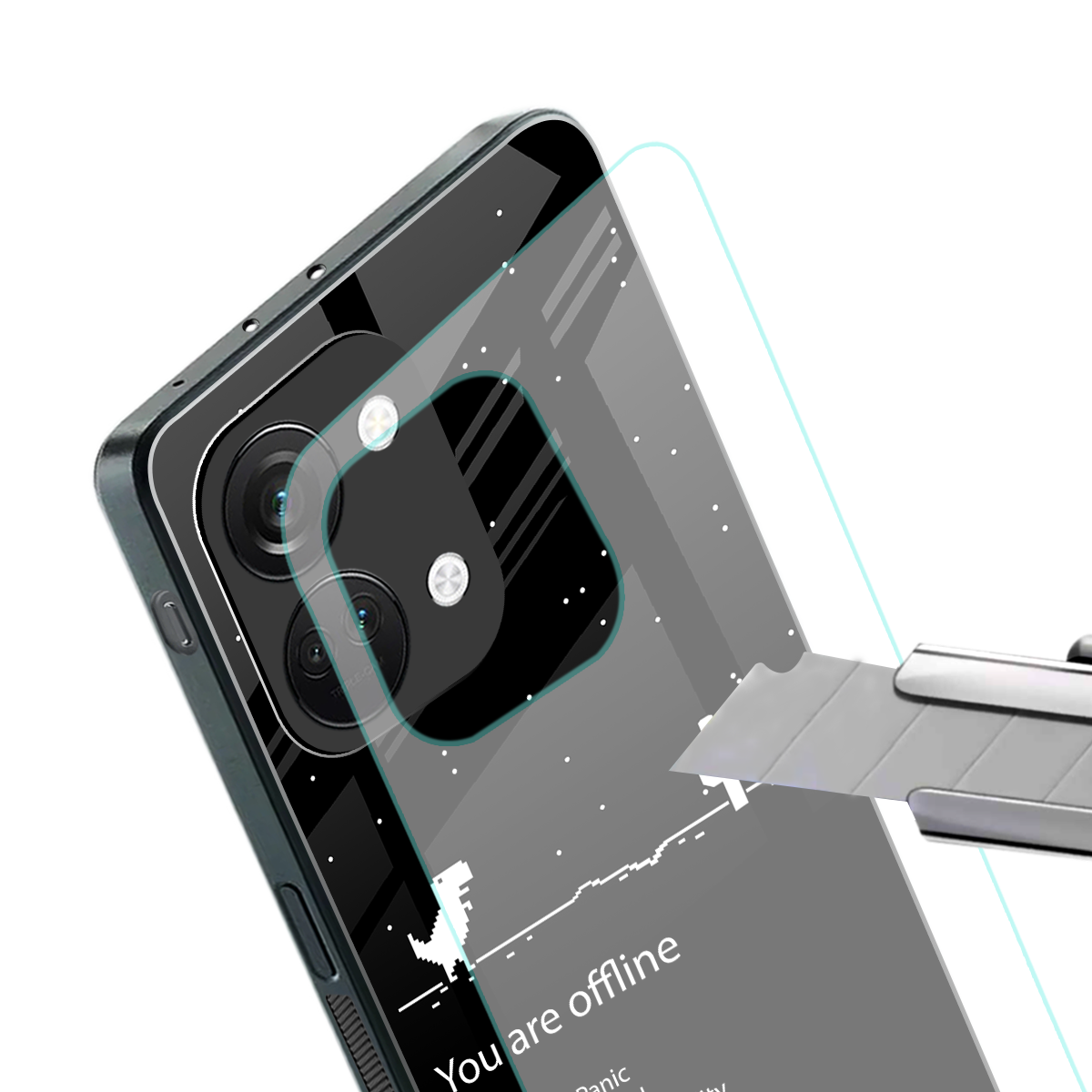 you are offline back phone cover | glass case for oneplus nord 3