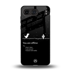 you are offline back phone cover | glass case for oneplus nord 4