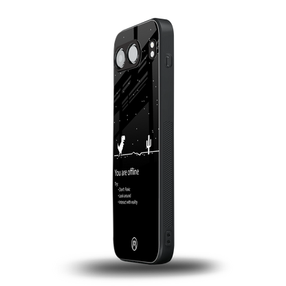 you are offline back phone cover | glass case for oneplus nord 4