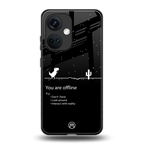 you are offline back phone cover | glass case for oneplus nord ce 3