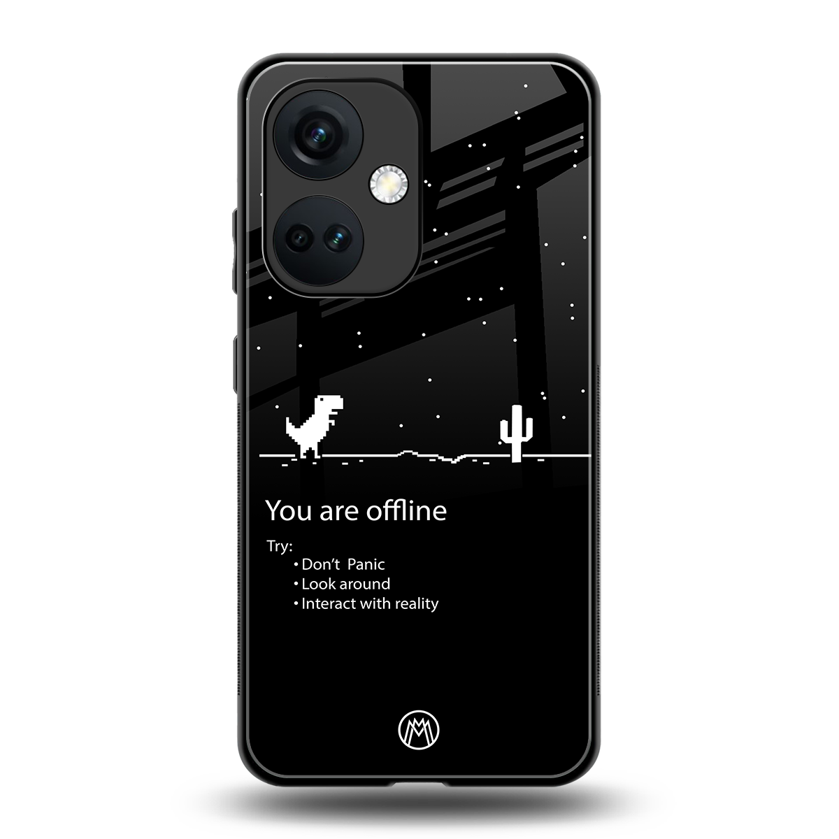 you are offline back phone cover | glass case for oneplus nord ce 3