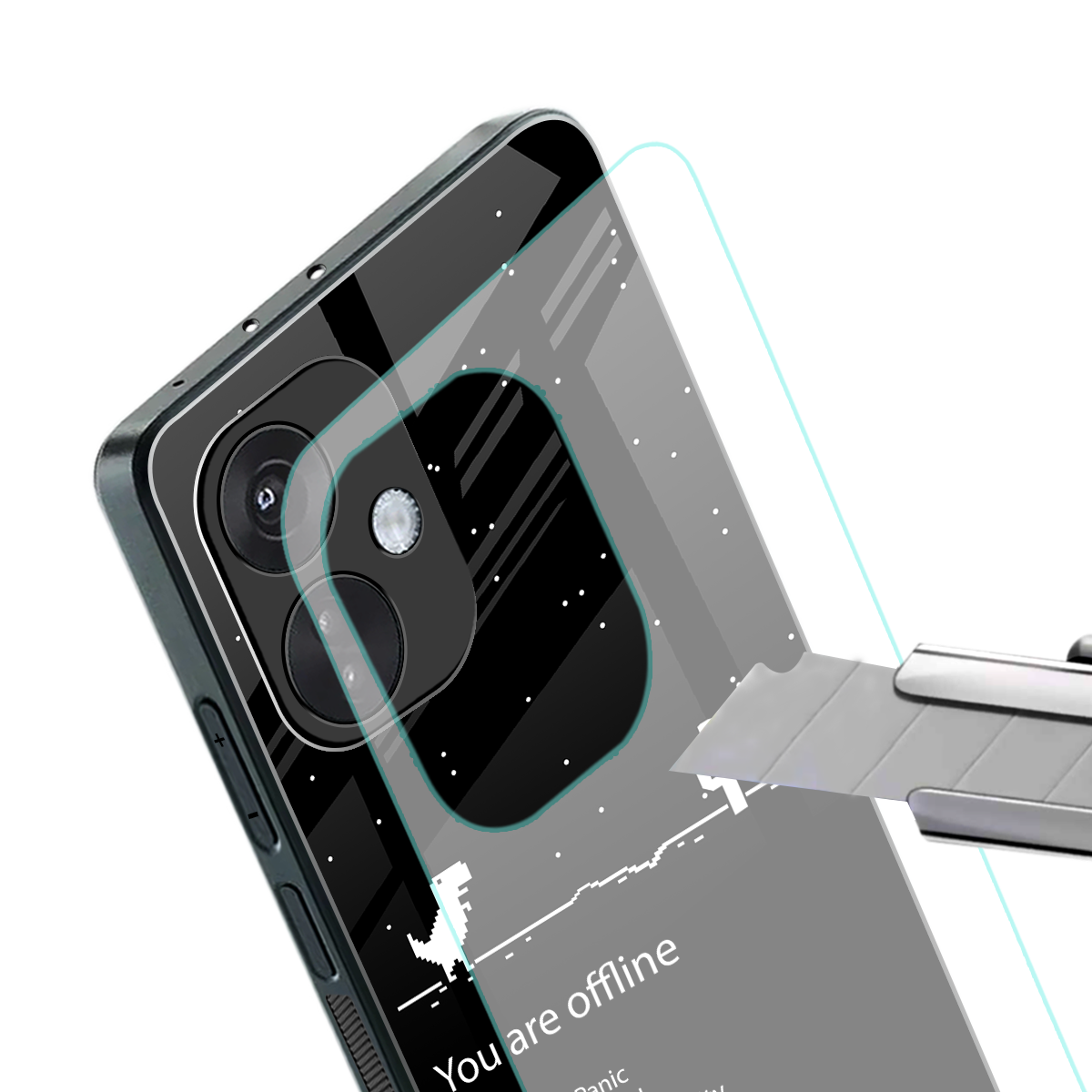 you are offline back phone cover | glass case for oneplus nord ce 3