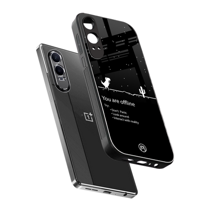 you are offline back phone cover | glass case for oneplus nord ce 4 lite