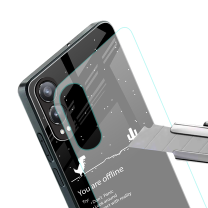 you are offline back phone cover | glass case for oneplus nord ce 4 lite