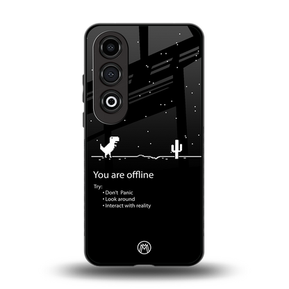 you are offline back phone cover | glass case for oneplus nord ce 4