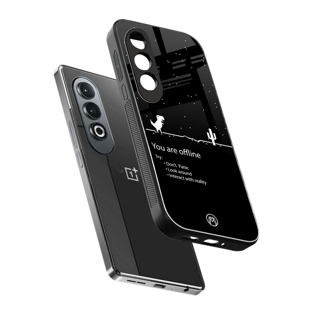 you are offline back phone cover | glass case for oneplus nord ce 4