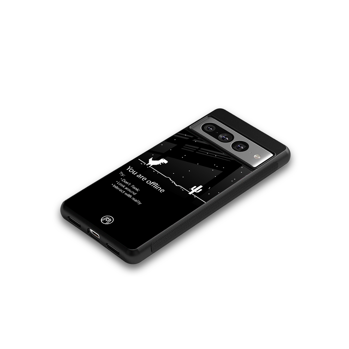 you are offline back phone cover | glass case for google pixel 7 pro
