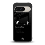 you are offline back phone cover | glass case for google pixel 9