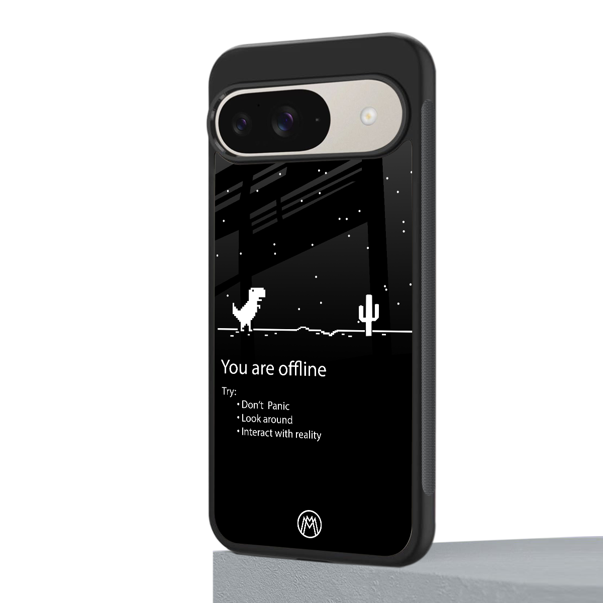 you are offline back phone cover | glass case for google pixel 9