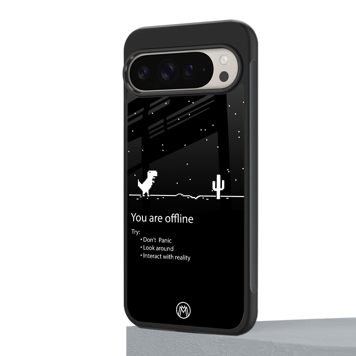you are offline back phone cover | glass case for google pixel 9 pro xl