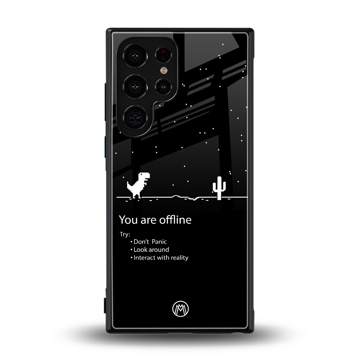 you are offline back phone cover | glass case for samsung galaxy s23 ultra