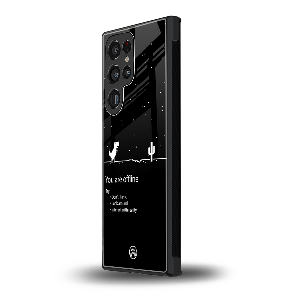 you are offline back phone cover | glass case for samsung galaxy s23 ultra