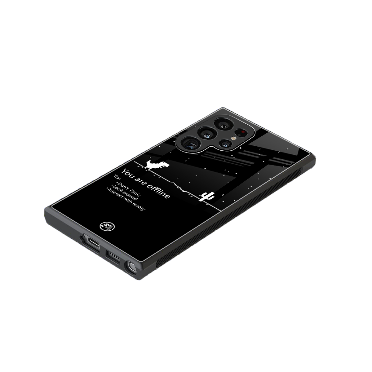 you are offline back phone cover | glass case for samsung galaxy s24 ultra