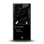 you are offline back phone cover | glass case for samsung galaxy s25 ultra