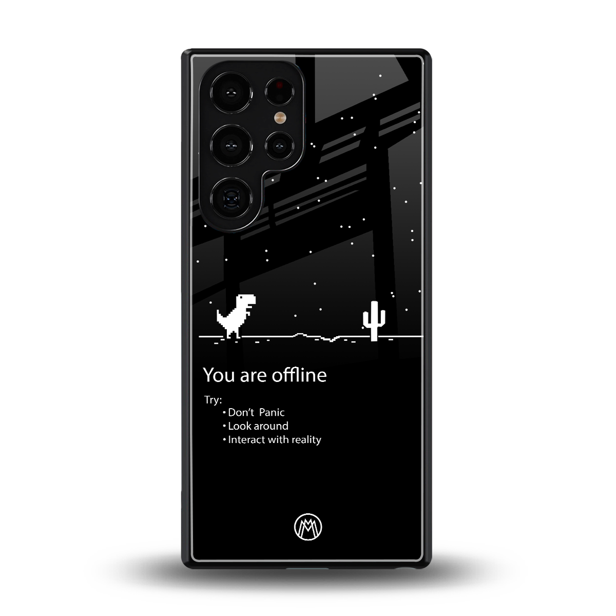 you are offline back phone cover | glass case for samsung galaxy s25 ultra