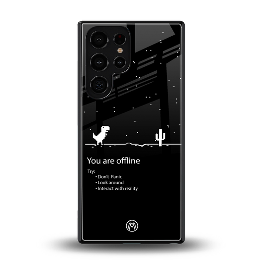 you are offline back phone cover | glass case for samsung galaxy s25 ultra